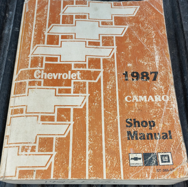 1987 Camaro Shop Service Manual in Other in Kingston
