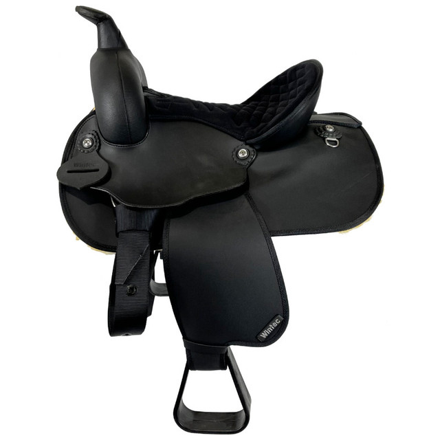 New 12" Wintec Kid's Square Skirt Saddle in Equestrian & Livestock Accessories in St. Albert
