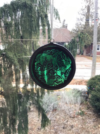 Stained glass window ornament