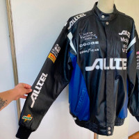 vintage chase authentics leather racing jacket
