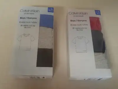 Calvin Klein Boys Sz Large..10/12..short sleeve tees..3-pk..blu, View more