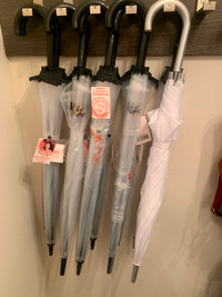 Umbrellas (white, transparent and with eye lashes…) (Price for 1