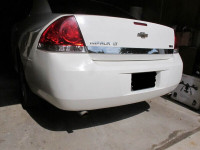 Chevy Impala 2006-2012 complete rear bumper, white, Exc.shape!