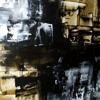 Gold Rush 48"x24" Original Art Gold Abstract Painting on Canvas in Home Décor & Accents in Saskatoon - Image 5