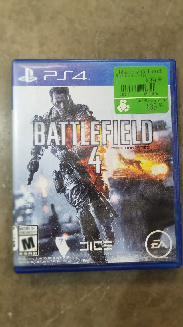 Battlefield 4 PS4 Game in Sony Playstation 4 in Oshawa / Durham Region