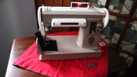 Vintage Singer 301A Sewing Machine with Original Cabinet