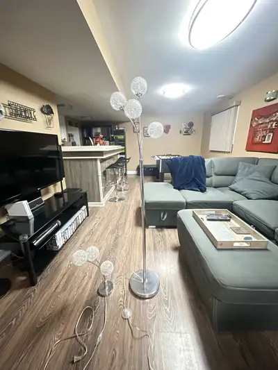 modern led floor and matching table light, View more