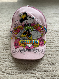 Girls Pink Minnie Mouse Baseball Hat