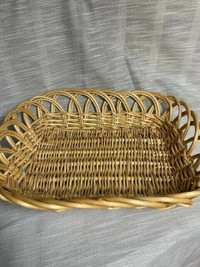 Large Rectangular Basket, looped top design