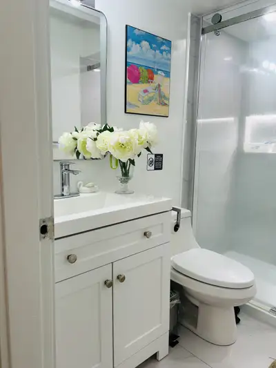 1 Furinished bedroom in ground floor separate suit available Jan 1st : 1000/ month couple 1200/1 mon...