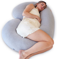 NEW PharMeDoc  CeeCee Maternity Pregnancy Pillow C-Shape Grey