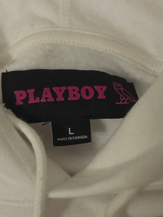 OVO x Playboy White Hoodie - Never Worn, No Tags in Men's in Oakville / Halton Region - Image 4
