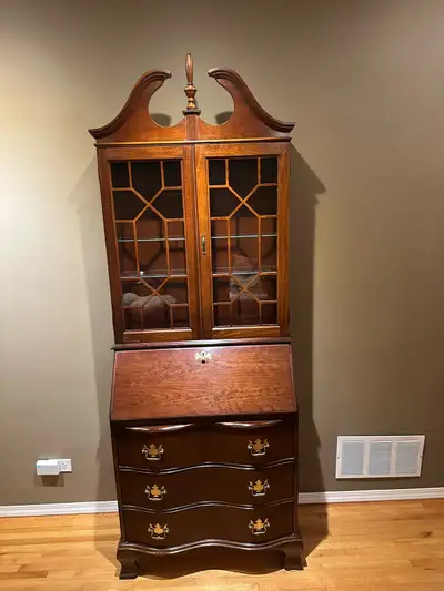 Cherry Woods display cabinet with interior light., View more