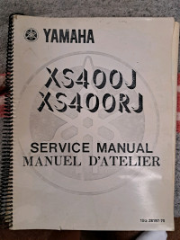 XS400J AND XS400RJ SERVICE MANUAL FOR SALE