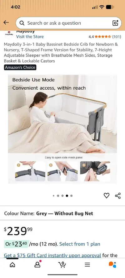 baby bassinet , View more