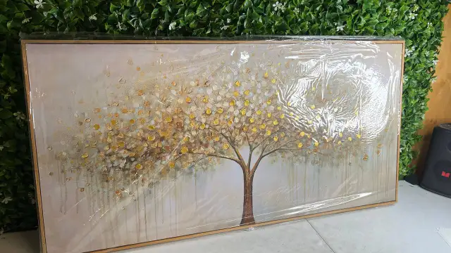 Large Framed Tree of Life Gold Wall Art for Living Room in Home Décor & Accents in City of Toronto - Image 2