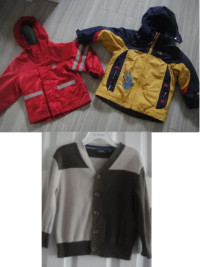 3x Boy's Jacket/ Cost/ sweater, by Oshkosh and Vibations
