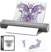Thermal Tattoo Stencil Printer, Wireless, +10 Pcs Paper