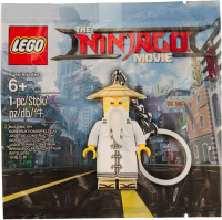 LEGO 5004915 NINJAGO MASTER WU KEY CHAIN, NEW NOT OPEN POLIBAG