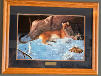 Wildlife framed prints x 4