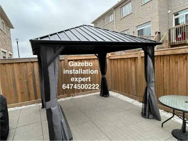assembly of gazebo in Patio & Garden Furniture in Oshawa / Durham Region - Image 3