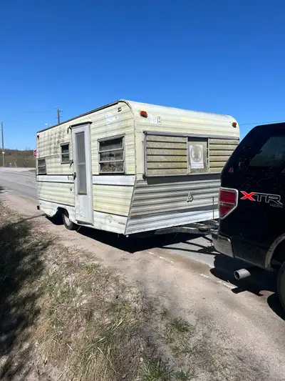 Tows great 1969 model gd tires newer and rims gd frame gd hitch crank etc. cool unrestored model org...