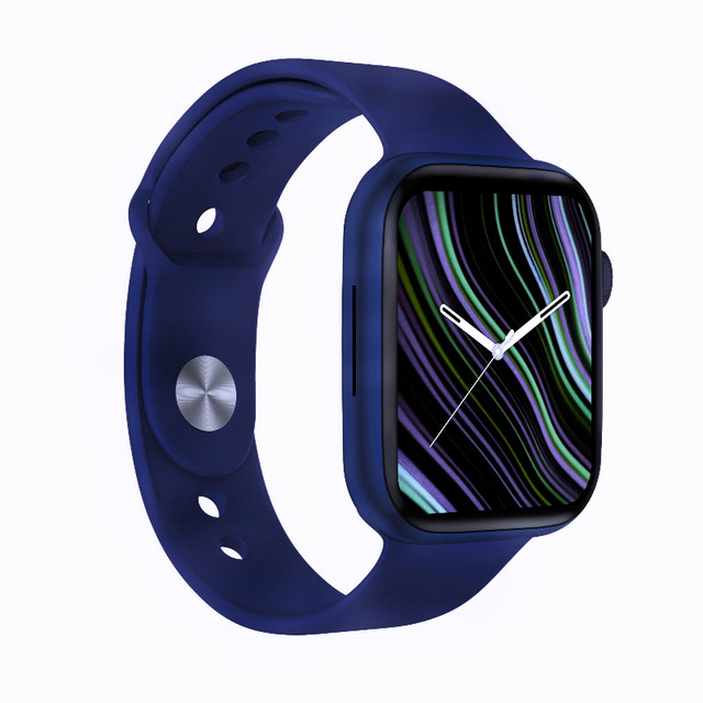 Smartwatch smart watch/Montre intelligente neuve T900 S.9 -Bleu dans Bijoux et montres  à Ville de Montréal - Image 3