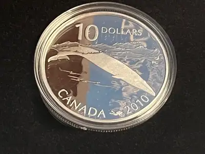 2010 Blue Whale - Sterling Silver Coin & Stamp Set, View more