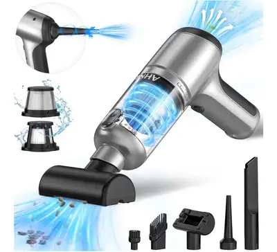 Used once, works perfect! Keep your space spotless with this AHY handheld vacuum, boasting 20000PA s...