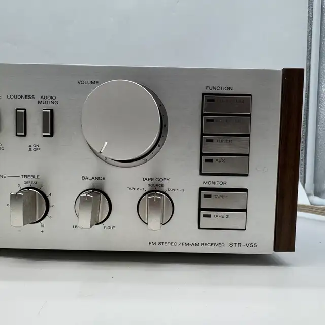 Vintage Sony STR-V55 FM/AM Stereo Receiver Made In Japan Tested  in Stereo Systems & Home Theatre in City of Toronto - Image 5