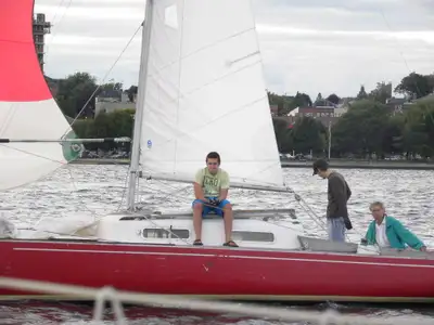 International One Class Racing Boat. Built by Hinterhoeller, Niagara on the Lake. Sail # 192. Includ...