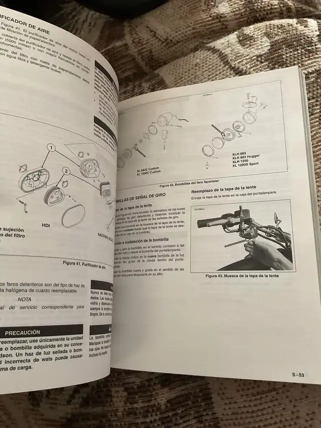 2002 Harley-Davidson Sportster XLH 883 1200  Owners Manual in Motorcycle Parts & Accessories in Winnipeg - Image 3