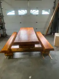 Cedar picnic table 