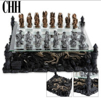 NEW  CHH Dragons Theme Chess Board Set rare!