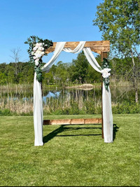 Custom Handcrafted Solid Wood Arbour