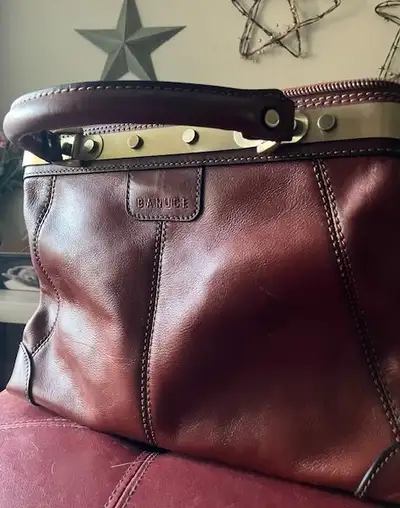 Banuce Leather Doctors Bag (Fits Laptop / Tablet), View more