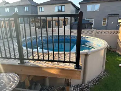 All resin, 15' x 52" Dismantled Great shape Use salt or chlorine Pool, pump and filter No liner Deli...