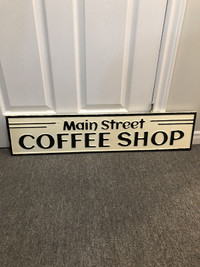 Metal coffee sign