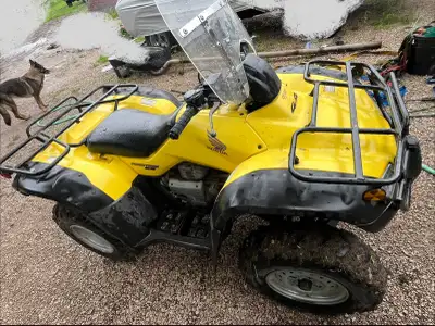 Legendary Honda Rancher 350 Low km @ 3,298 Just out of Honda shop with following done: Carburetor cl...