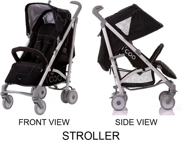 i'coo icoo Phoenix umbrella baby infant Stroller Black new  cart in Strollers, Carriers & Car Seats in City of Toronto - Image 2
