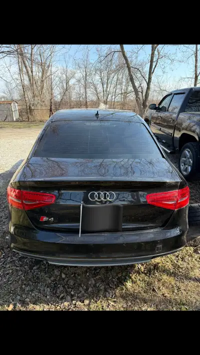 2014 Audi S4 3.0t supercharged v6 runs still Front end crash damage also has hail damage on a couple...