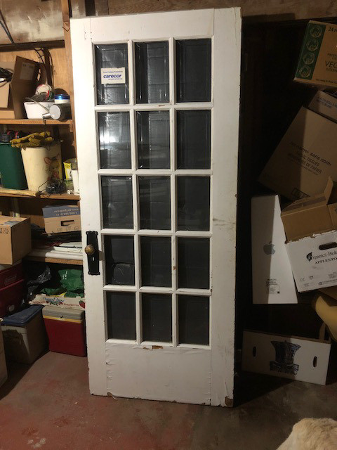 VINTAGE DOOR w/ 15 PANELS of BEVELLED GLASS 81 1/2" x 33 1/4" in Home Décor & Accents in Oakville / Halton Region