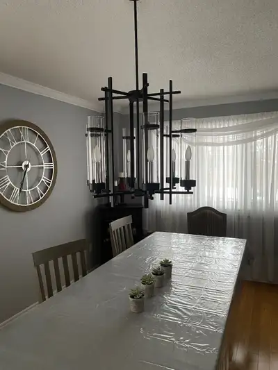 Modern black chandelier, View more