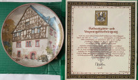Moselhaus in Rissbach - Moselle River House Collector Plate