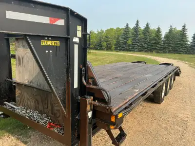 2004 Trail Pro 3-7000lbs axle New deck boards(3years)2” 18’deck, 5’ beaver tail 306-278seven zero se...