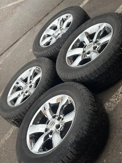 OEM 18”Lexus GX rims(6x139)+265/60/R18 Hankook A/T-Tacoma/4runner/FJ Cruiser Set of Authentic 18 inc...