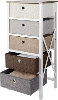 SortWise Nightstand Dresser Storage Tower, Storage Drawer