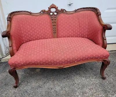 Antique Loveseat Settee, View more