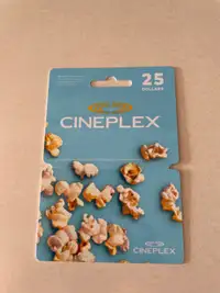 $25 Cineplex Gift Card