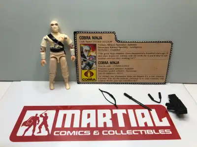 G.I. Joe action figure 1984 Storm Shadow Ninja. O-ring and limbs are tight. Paint shows some wear an...